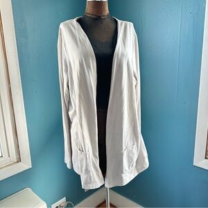 Grasshopper Cream Open Front Cardigan M